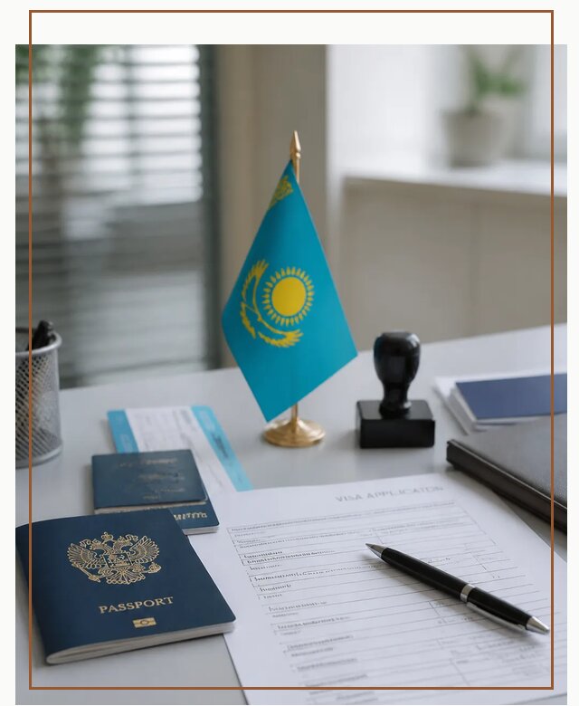 Оформление визы в Казахстан для поездки и работы в Азове