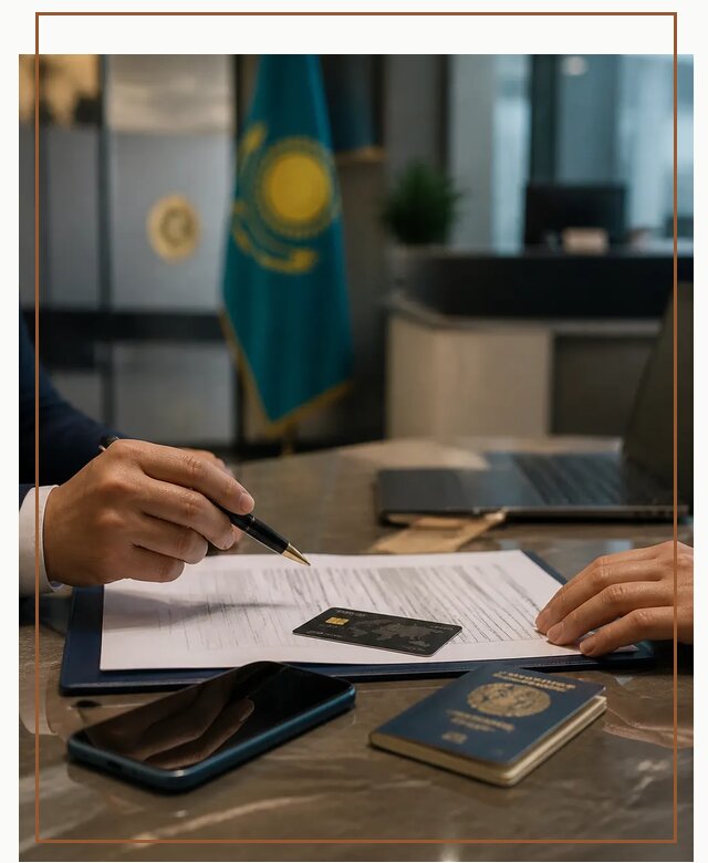 Открытие счета и банковской карты в Казахстане в Азове